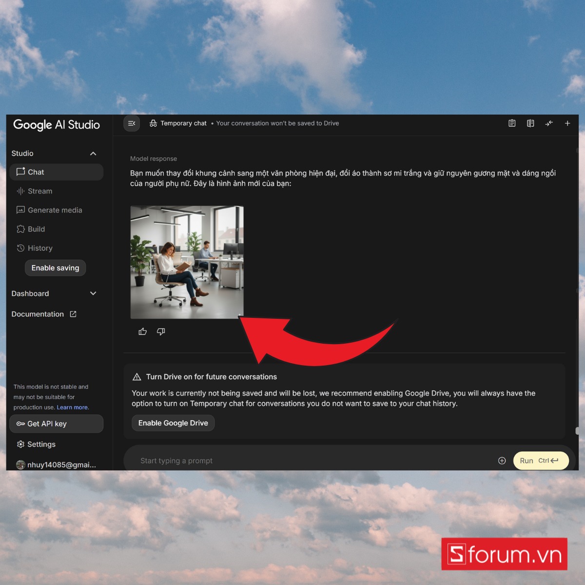 Hướng dẫn sử dụng Nano Banana chi tiết chỉnh sửa ảnh có sẵn bước 3